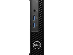 Dell OptiPlex 3000 Desktop Computer - Intel Core i5 12th Gen i5-12500T Hexa-core (6 Core) 2 GHz - 16 GB RAM DDR4 SDRAM - 256 GB M.2 PCI Express NVMe 3.0 x4 SSD - Micro PC - Black