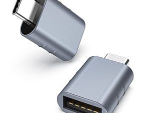 Syntech USB C to USB Adapter Pack of 2 USB C Male to USB3 Female Adapter Compatible with iMac 2021 iPad Pro 2021 MacBook Pro 2020 MacBook Air 2020 and Other Type C or Thunderbolt 3 Devices Blue