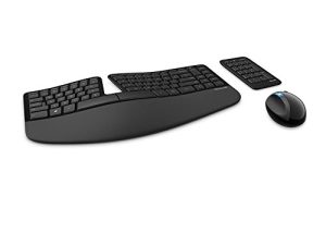Microsoft Sculpt Ergonomic Wireless Desktop Keyboard and Mouse - Black. Wireless
