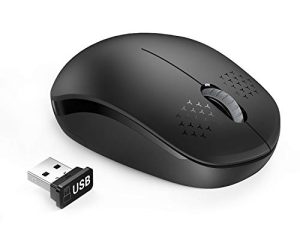Wireless Mouse - 2.4G Cordless Mice with USB Nano Receiver Computer Mouse with Noiseless Click for Laptop