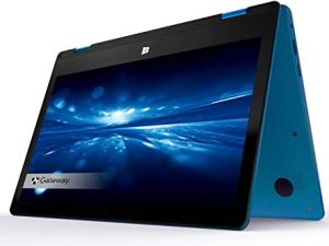 Newest Gateway Touchscreen 11.6 HD 2-in-1 Convertible Laptop in Blue Intel N4020 4GB RAM 64GB SSD Mini-HDMI Webcam Windows 10 S (Renewed) (GT-116)