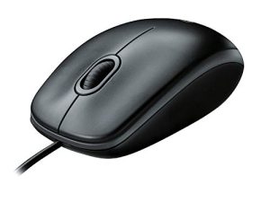 Logitech B100 Corded Mouse – Wired USB Mouse for Computers and laptops