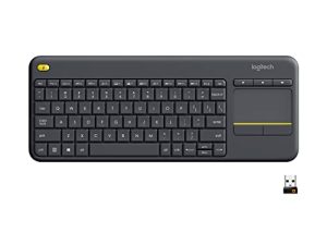 Logitech K400 Plus Wireless Touch TV Keyboard With Easy Media Control and Built-in Touchpad