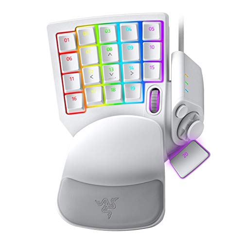 Razer Tartarus Pro Gaming Keypad: Analog-Optical Key Switches - 32 Programmable Keys - Customizable Chroma RGB Lighting - Programmable Macros - Variable Key Press Pressure Sensitivity - Mercury White Razer Tartarus Pro Gaming Keypad: Analog-Optical Key Switches - 32 Programmable Keys - Customizable Chroma RGB Lighting - Programmable Macros - Variable Key Press Pressure Sensitivity - Mercury White