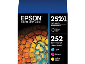 EPSON T252 DURABrite Ultra Ink High Capacity Black & Standard Color Cartridge Combo Pack (T252XL-BCS) for select Epson WorkForce Printers