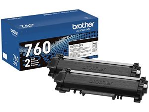Brother Genuine High-Yield Black Toner Cartridge Twin Pack TN760 2Pk