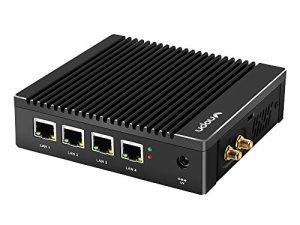 VNOPN Micro Firewall Appliance 4 Intel 2.5GbE NIC Ports Fanless Mini PC
