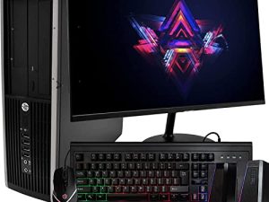 HP Elite Desktop PC Computer | Intel Quad-Core i5 | 8GB Ram | 1TB HDD | 24 Inch LCD Monitor (1080p HDMI)