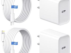 iPhone 14 13 12 Fast Charger [Apple MFi Certified] 2-Pack USB C Wall Charger 20W PD Adapter with 6FT Fast Charging Cable Compatible iPhone 14/14 Pro/14 Pro Max/14 Plus/13/12/11/Xs Max/XR/X