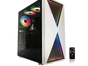 Alarco Gaming PC Desktop White Computer Intel i5 3.10GHz