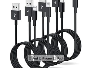 4 Pack 3ft iPhone Charger Apple MFi Certified