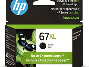 Original HP 67XL Black High-yield Ink Cartridge | Works with HP DeskJet 1255