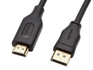 Amazon Basics Uni-Directional DisplayPort to HDMI Display Cable 4K@30Hz - 6 Feet