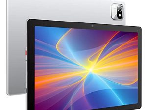 Moderness Tablet 10.1 Inch Android 10 32GB 6000mAh Battery Quad Core HD Touchscreen Tablets Silver