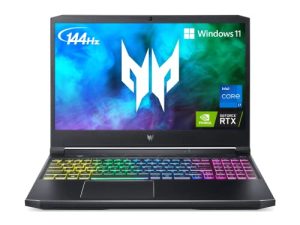 Acer Predator Helios 300 PH315-54-760S Gaming Laptop | Intel i7-11800H | NVIDIA GeForce RTX 3060 Laptop GPU | 15.6" FHD 144Hz 3ms IPS Display | 16GB DDR4 | 512GB SSD | Killer WiFi 6 | RGB Keyboard