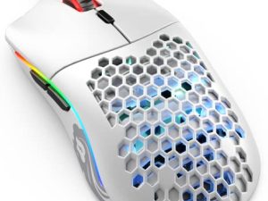 Glorious Gaming Mouse - Model O Matte White 67 g Superlight Honeycomb USB Gaming Mouse