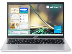 Acer Aspire 5 A515-56-32DK Slim Laptop - 15.6" Full HD IPS Display - 11th Gen Intel i3-1115G4 Dual Core Processor - 4GB DDR4 - 128GB NVMe SSD - WiFi 6 - Amazon Alexa - Windows 11 Home in S mode.
