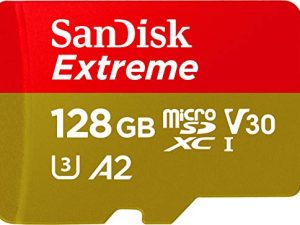 SanDisk 128GB Extreme microSDXC UHS-I Memory Card with Adapter - Up to 160MB/s