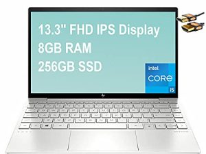 HP Envy 13 2021 Flagship Business Laptop 13.3" FHD IPS 100% sRGB Display 11th Gen Intel Quad-Core i5-1135G7 (Beats i7-1065G7) 8GB RAM 256GB SSD Backlit KB Fingerprint Win10 Silver + HDMI Cable