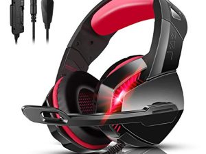 PHOINIKAS PS4 Gaming Headset with 7.1 Surround Sound