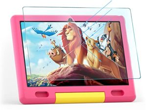 Coolfan Kids Tablet 10 inch Tablet 1080P HD 2GB RAM+32GB ROM with Dual Camera Android 10.0 Parental Control Learning Tablet Adjustable Kid-Proof Case (Pink)