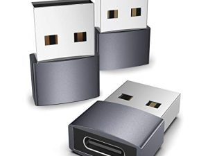 Syntech USB C Female to USB Male Adapter Pack of 3 [Aluminum Shell