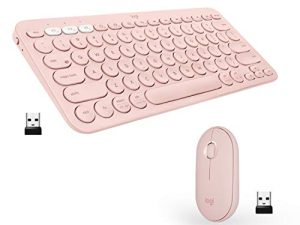 Logitech K380 + M350 Wireless Keyboard and Mouse Combo - Slim portable design