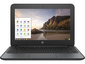 HP ChromeBook 11 G4 EE: 11.6-inch (1366x768) | Intel Celeron N2840 2.16GHz | 16GB eMMC SSD | 4GB RAM | Chrome OS - Black (Renewed)