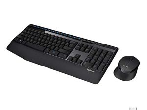 Logitech MK345 Wireless Combo Full-Sized Keyboard with Palm Rest and Comfortable Right-Handed Mouse