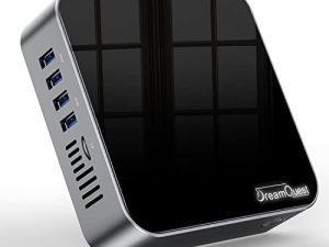 DreamQuest Mini PC New 11th Generation Intel 4 Core N5105 Processor (up to 2.9GHZ) Mini Computer with 8GB LPDDR4 RAM / 256GB M.2 SATA SSD