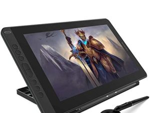 2020 HUION Kamvas 13 Graphics Drawing Tablet with Screen Pen Display Full Laminated Screen Battery Free Stylus 8192 Pressure Sensitivity Tilt 8 Express Keys with Adjustable stand-13.3inch