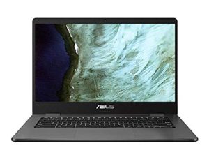ASUS Intel Celeron N3350 4GB Memory 32GB eMMC 14-Inch Chromebook (Slate Gray)