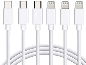 USB C to Lightning Cable [Apple MFi Certified] 3Pack 6FT iPhone Fast Charger Cable Power Delivery Type C Charging Cord Compatible with iPhone 14 13 13 Pro Max 12 12 Pro Max 11 XS XR X 8 iPad