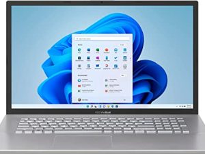 2022 Newest ASUS VivoBook 17.3" HD+ LED Flagship Laptop | Intel Core i5-1035G1 | HDMI | Windows 11 Home in S Mode | Silver | with Laptop Stand Bundle (Silver