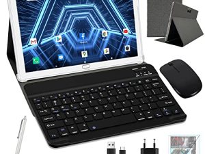2 in 1 Tablet 10.1 inch Android 11 Octa-Core Processor Dual Sim Cellular 4G LTE Tablet PC 4GB RAM 64GB ROM 256GB Expand