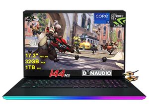 MSI GE76 Raider Gaming Laptop 17.3" FHD IPS 144Hz 12th Gen Intel 14-core i9-12900H 32GB RAM 1TB SSD GeForce RTX 3060 6GB RGB Backlit Thunderbolt USB-C MiniDP Dynaudio Nahimic Win11 Black + HDMI Cable