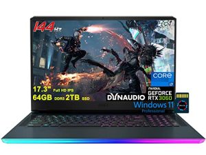 MSI GE76 Raider Gaming Laptop I 17.3" Full HD IPS 144Hz I 12th Gen Intel 14-core i7-12700H I 64GB DDR5 2TB SSD I GeForce RTX3060 6GB I Backlit Thunderbolt Dynaudio Win11Pro + 32GB MicroSD Card