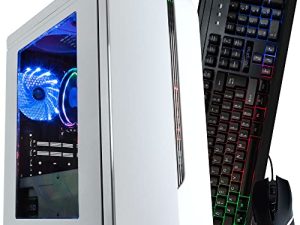 Periphio Warp Gaming PC Computer | AMD Athlon 3000G | Radeon Vega 3 (2GB) | 500GB SSD | 16GB DDR4 RAM | 1080p Gaming | RGB Gaming Mouse and Keyboard | Windows 10 Home Gaming Desktop