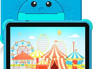 Kids Tablet 10.1 inch Tablet for Kids WiFi Kids Tablets Android Toddler Tablet with Dual Camera Android 11.0 2GB 32GB ROM 1280x800 HD IPS Touchscreen Parental Control YouTube Neflix (Blue)
