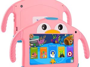 Tablet for Toddlers Tablet Android Kids Tablet with WiFi Dual Camera 32GB Storage 1024 x 600 Screen Parental Control Google Playstore YouTube Netflix for Boys Girls Android 10