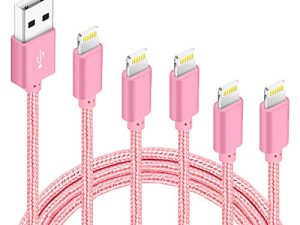 IDISON iPhone Lightning Cable Apple MFi Certified Braided Nylon Fast Charger Cable Compatible iPhone Max XS XR 8 Plus 7 Plus 6s 5s 5c Air iPad Mini iPod