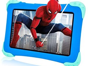 Semeakoko Kids Tablet 7 inch Tablet Learning Tablet for Kids 2-12 GMS Certified Android 11 Quad-Core 2GB/32GB WiFi Bluetooth Dual Camera Parental Control with Drop-Proof Toddler Tablet Case (Blue)