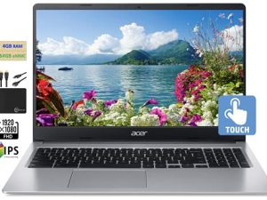 2021 Flagship Acer Chromebook 15.6" FHD 1080p IPS Touchscreen Light Computer Laptop