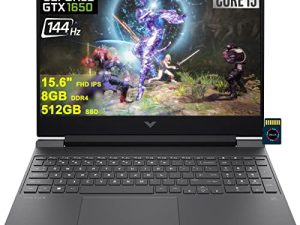 HP Victus 15 Gaming Laptop I 15.6" Full HD IPS 144Hz I 12th Gen Intel 8-Core i5-12450H (>i7-11370H) I 8GB DDR4 512GB SSD I GeForce GTX 1650 4GB I Backlit USB-C HDMI B&O Win11 + 32GB MicroSD Card