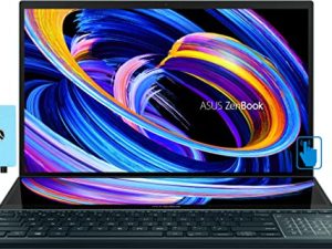 ASUS Zenbook Pro Duo 15 OLED 12th Gen 15.6" Home & Business Laptop (Intel i9-12900H 14-Core