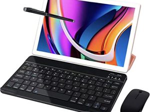 JUSYEA Android 11 J10 Tablet : 10 Inch Tablets 2 in 1 Tablets 4GB RAM