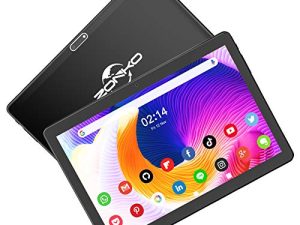 ZONKO Tablet 10 Inch Android 10 Tablets with 32GB ROM 128GB Expandable Octa Core 1.6GHz 1920x1200 5G Wi-Fi IPS 1080P FHD SD Type-C 6000mAh 8 MP Camera Bluetooth GPS-Black