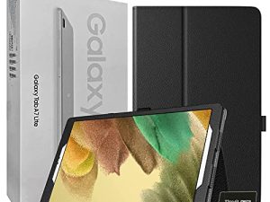 2021 Samsung Galaxy Tab A7 Lite 8.7” Inch 32 GB Wi-Fi Android 11 Touchscreen International Tablet Bundle – PU Leather Case