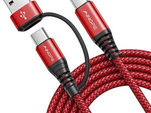 AINOPE Type C Charger Fast Charging 3.1A 10FT iPad Pro Charger Cable Durable Nylon Braided C Charger Cable Fast Charging for iPad Pro/AIR/Mini 6 MacBook Samsung Galaxy S22 21 S10 Note