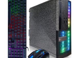 Dell PC Treasure Box RGB Desktop Computer Intel Quad Core I5 up to 3.6G